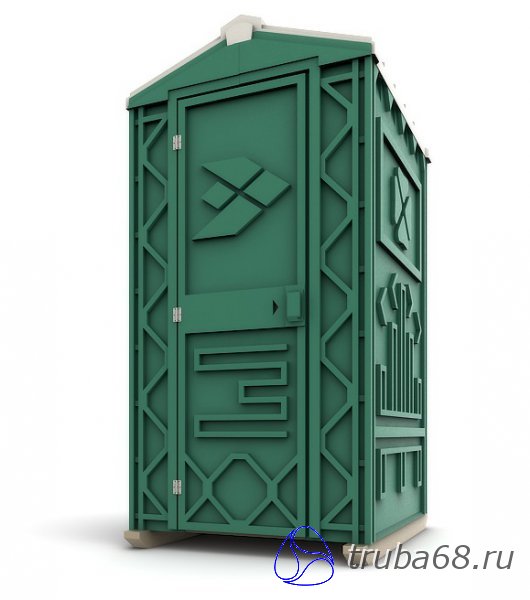 Кабина туалетная ECOSTYLE пластиковая зеленая купить в Тамбове