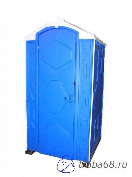 Кабина туалетная мобильная Эконом пластиковая синяя купить в Тамбове