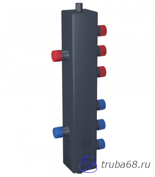 купить Гидравлические разделительные узлы стальные Вертикальные 3 контурные (ГРУ-3В)